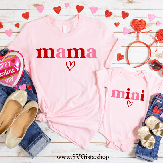 Mama And Mini SVG Saying