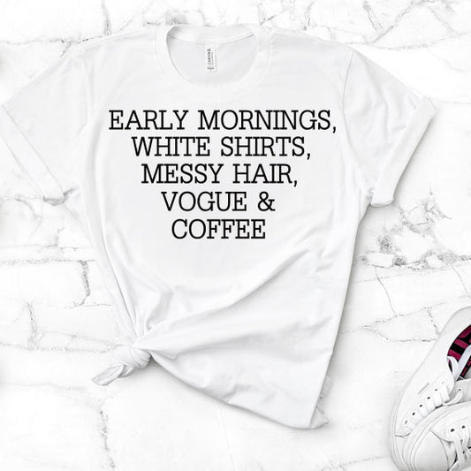 Early Mornings SVG Saying