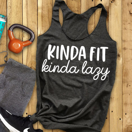 Kinda Fit Kinda Lazy SVG Saying