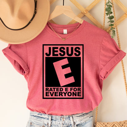 Jesus Rated E SVG Saying