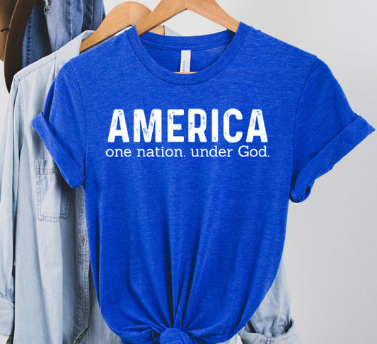 America One Nation SVG Saying