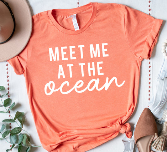 Meet Me At The Ocean SVG Saying
