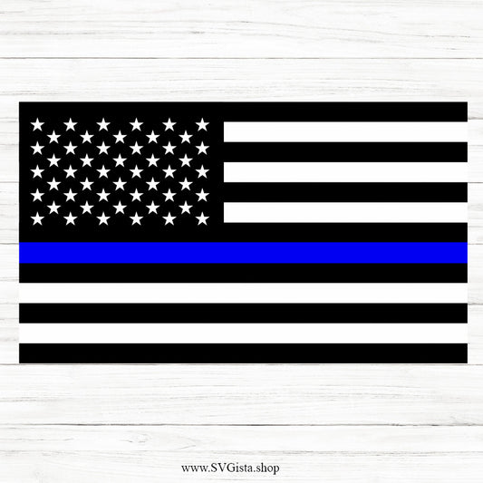 Police Flag SVG