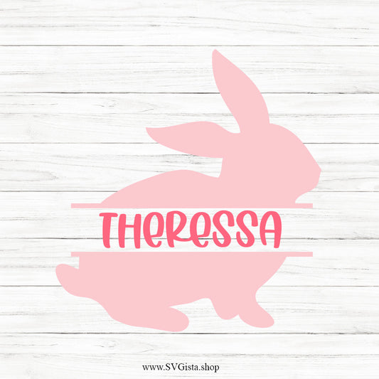 Bunny Monogram SVG Clipart