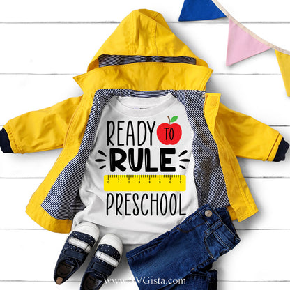 Ready To Rule Preschool SVG Saying
