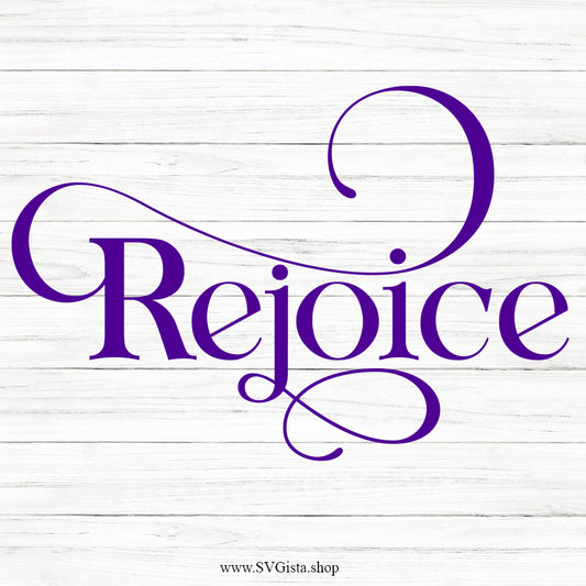 Rejoice SVG Saying
