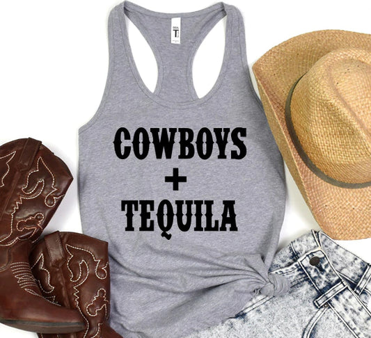 Cowboys And Tequila SVG Saying