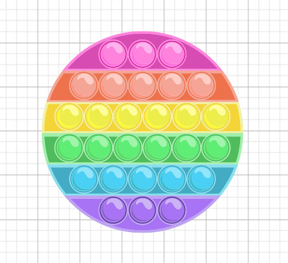 Pop It Fidget Toy SVG
