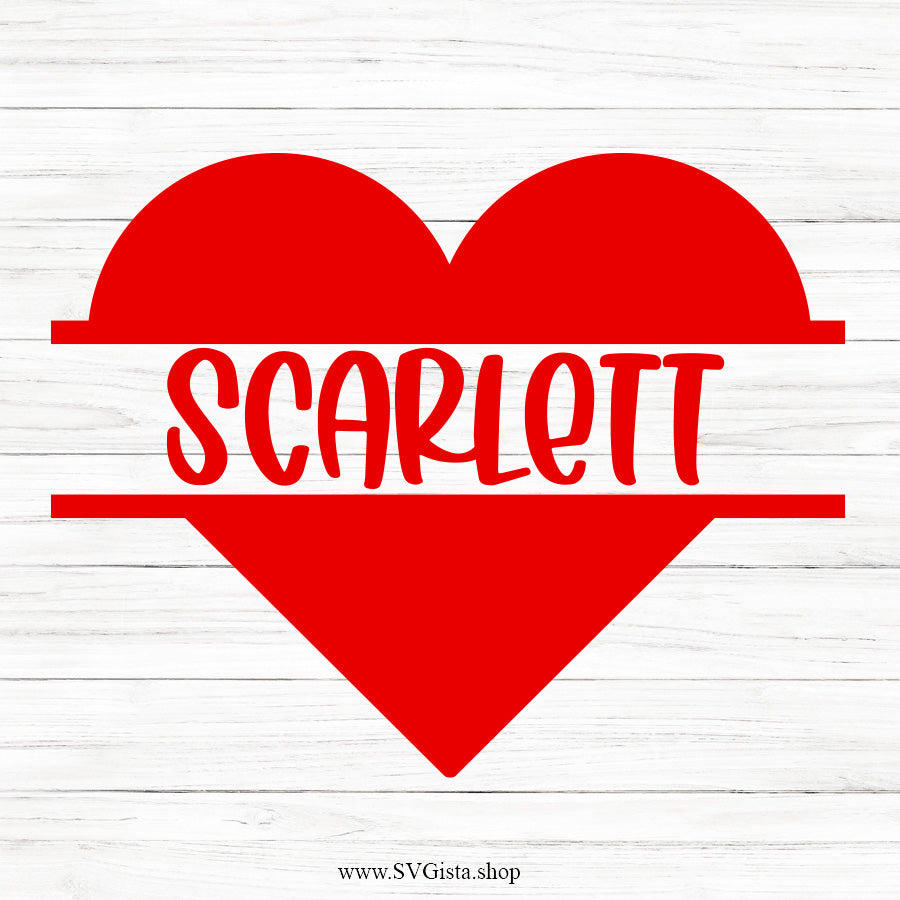 Heart SVG Monogram