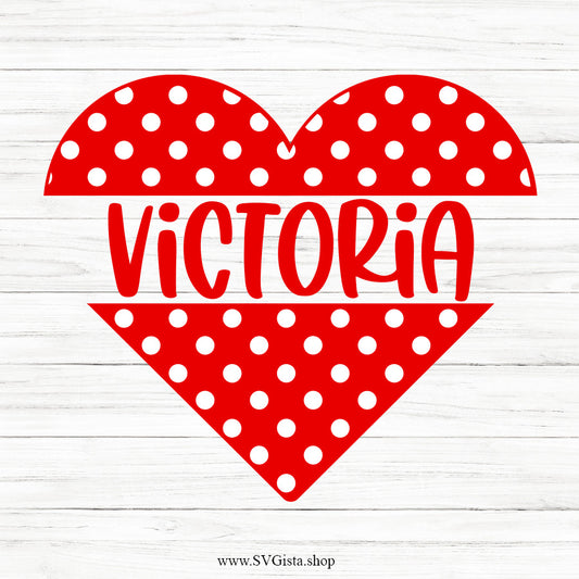 Heart Monogram SVG Clipart