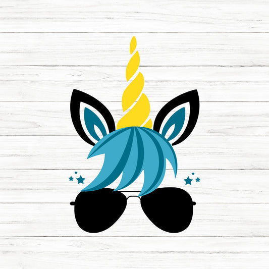 Boy Unicorn SVG