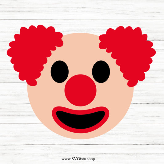 Clown Face SVG