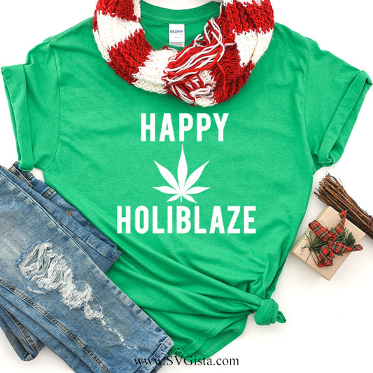 Happy Holiblaze SVG Saying