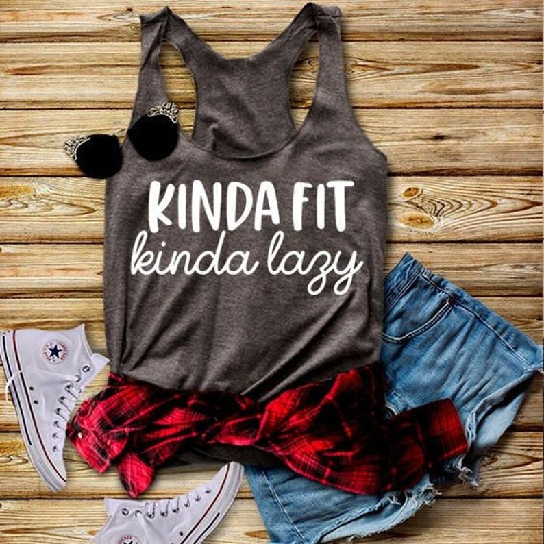 Kinda Fit Kinda Lazy SVG Saying