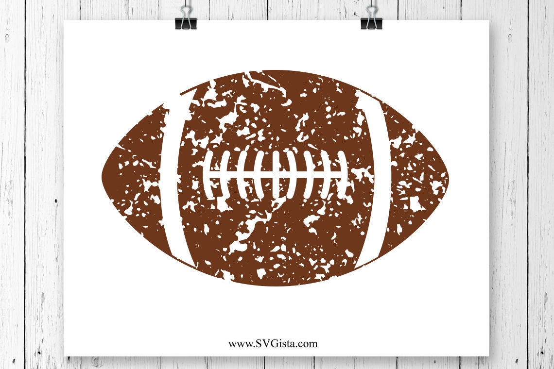 Grunge Football SVG