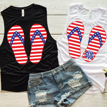 Flag Flip Flops SVG