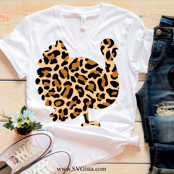 Leopard Print Turkey SVG
