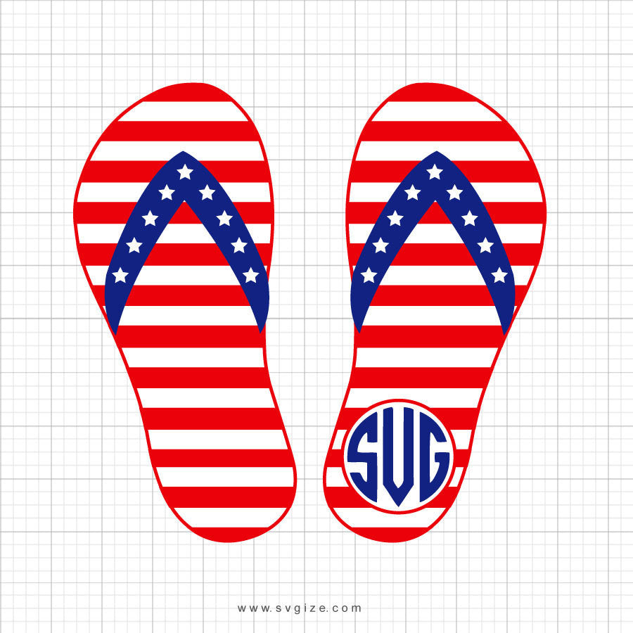 Flag Flip Flops SVG