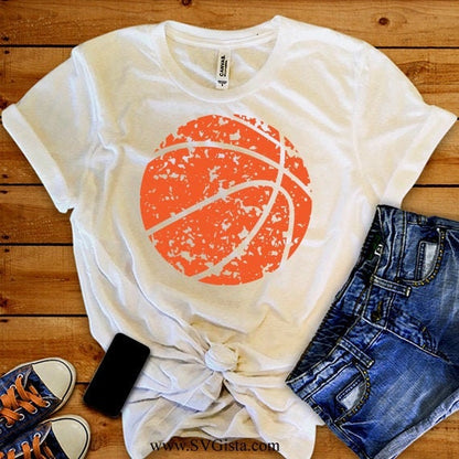 Grunge Basketball SVG