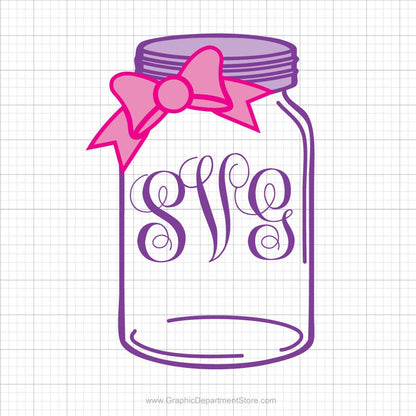 Mason Jar SVG Clipart