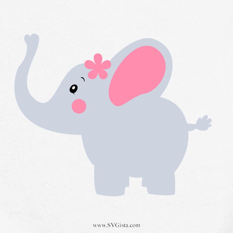 Cute Elephant SVG