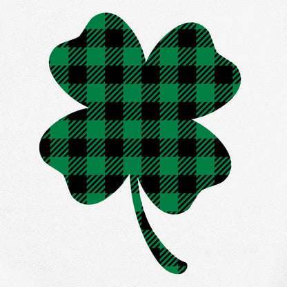 Plaid Clover SVG