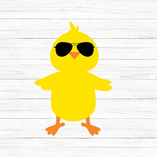 Easter Chick With Sunglasses SVG