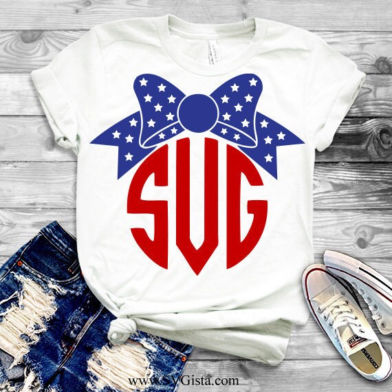 Flag Bow SVG Clipart