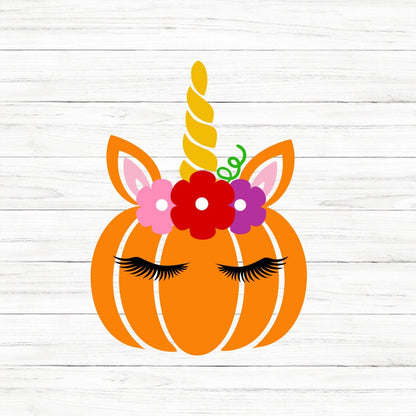 Pumpkin Unicorn SVG
