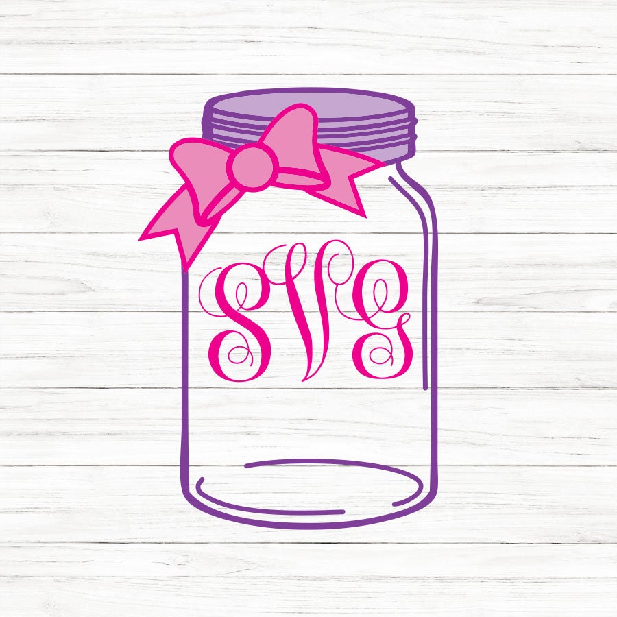 Mason Jar SVG Clipart