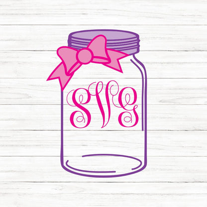 Mason Jar SVG Clipart