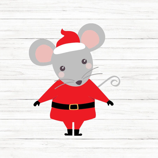 Santa Mouse SVG