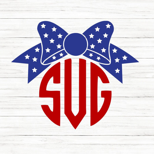 Flag Bow SVG Clipart