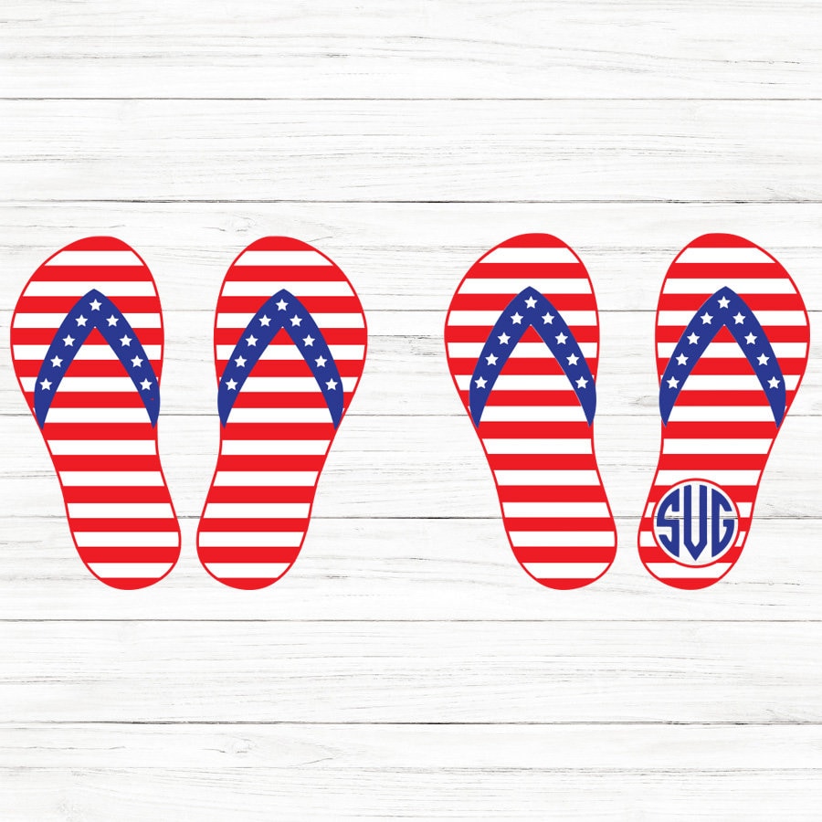 Flag Flip Flops SVG