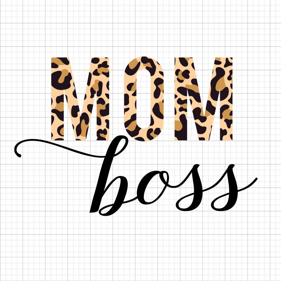 Mom Boss SVG Saying
