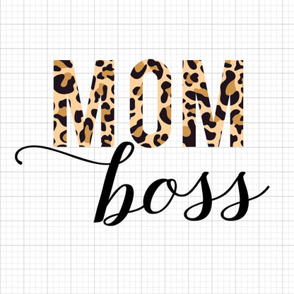 Mom Boss SVG Saying