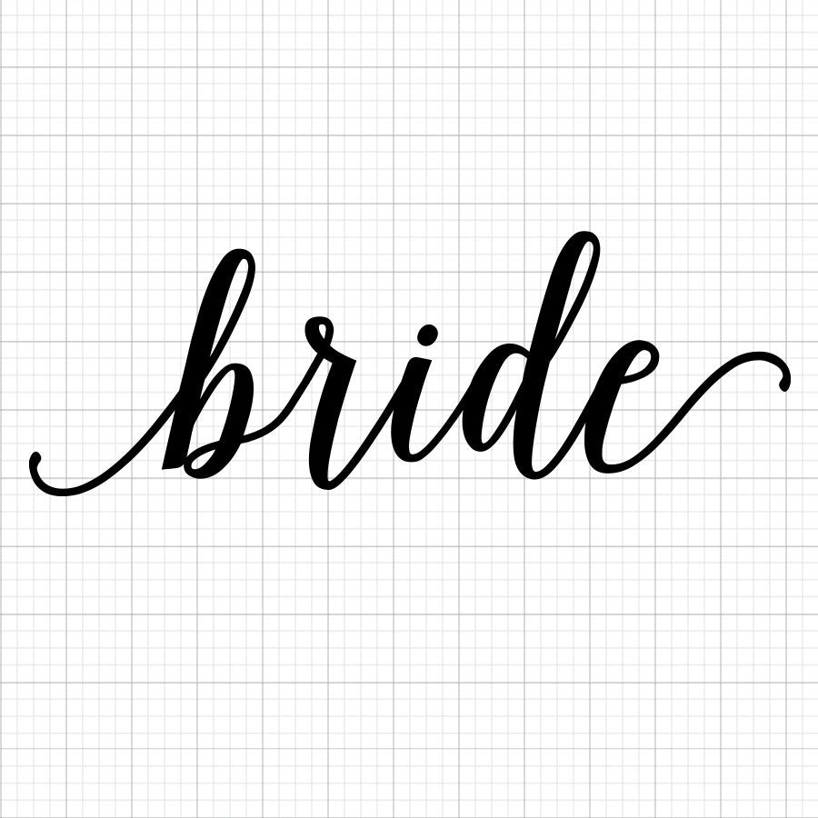 Bride And Groom SVG Saying