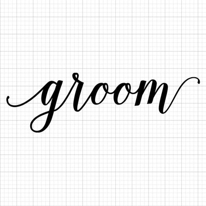 Bride And Groom SVG Saying