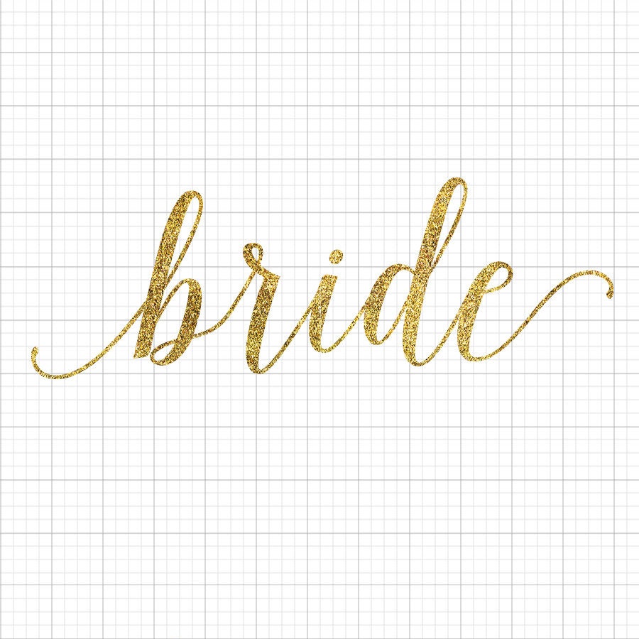 Bride Glitter SVG Saying