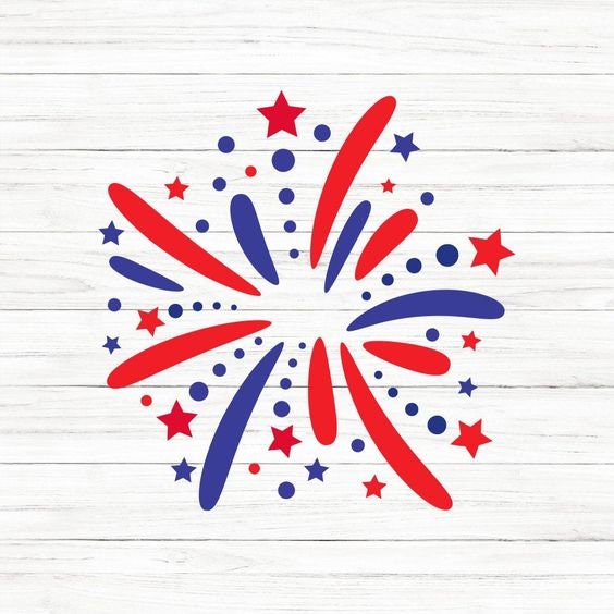 Fireworks 4th of July SVG