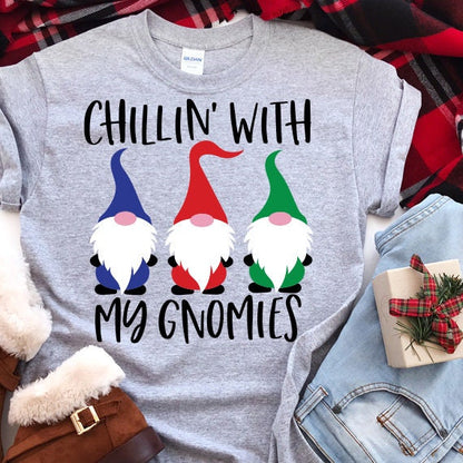 Chillin With My Gnomies SVG Saying