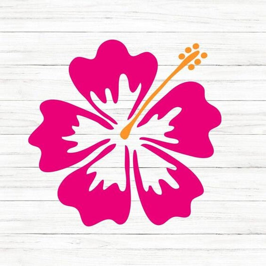 Hibiscus Flower SVG Clipart