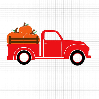 Pumpkin Truck SVG