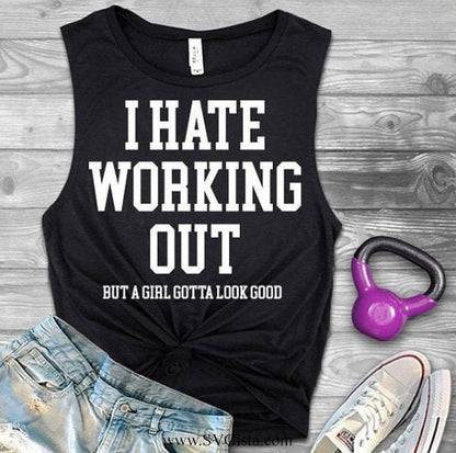 I Hate Working Out SVG Saying
