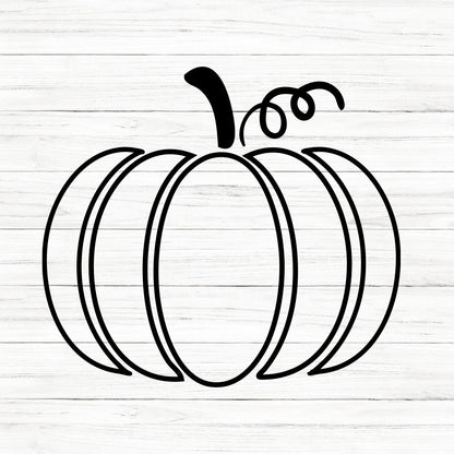 Pumpkin Outline SVG Clipart