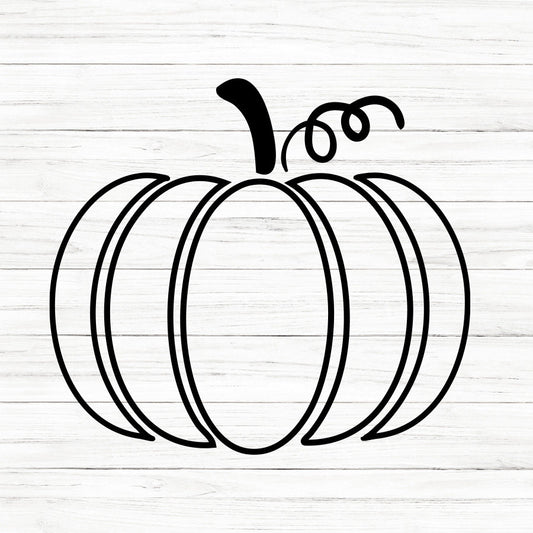 Pumpkin Outline SVG Clipart