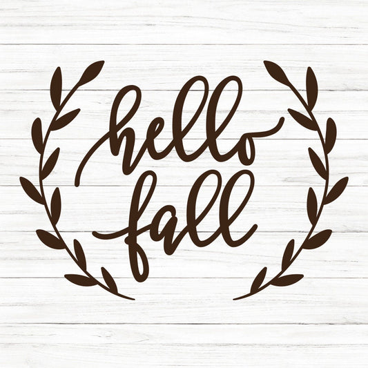 Hello Fall Svg Saying