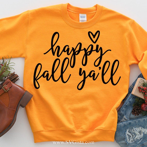 Happy Fall Y'all SVG Saying
