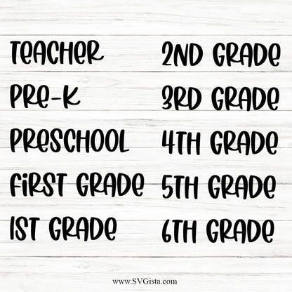 School Boho Rainbow SVG Clipart