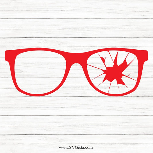 Broken Glasses SVG